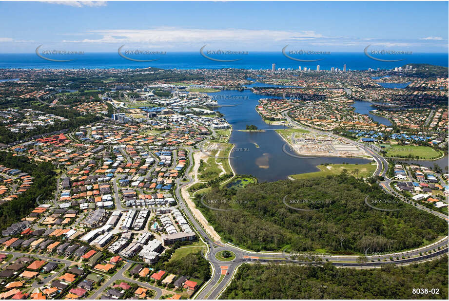 Aerial Photo Varsity Lakes QLD Aerial Photography