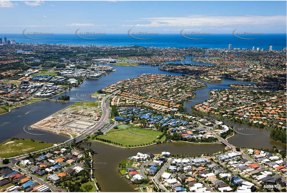 Aerial Photo Varsity Lakes QLD Aerial Photography