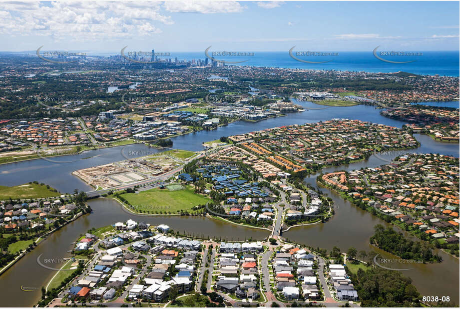 Aerial Photo Varsity Lakes QLD Aerial Photography