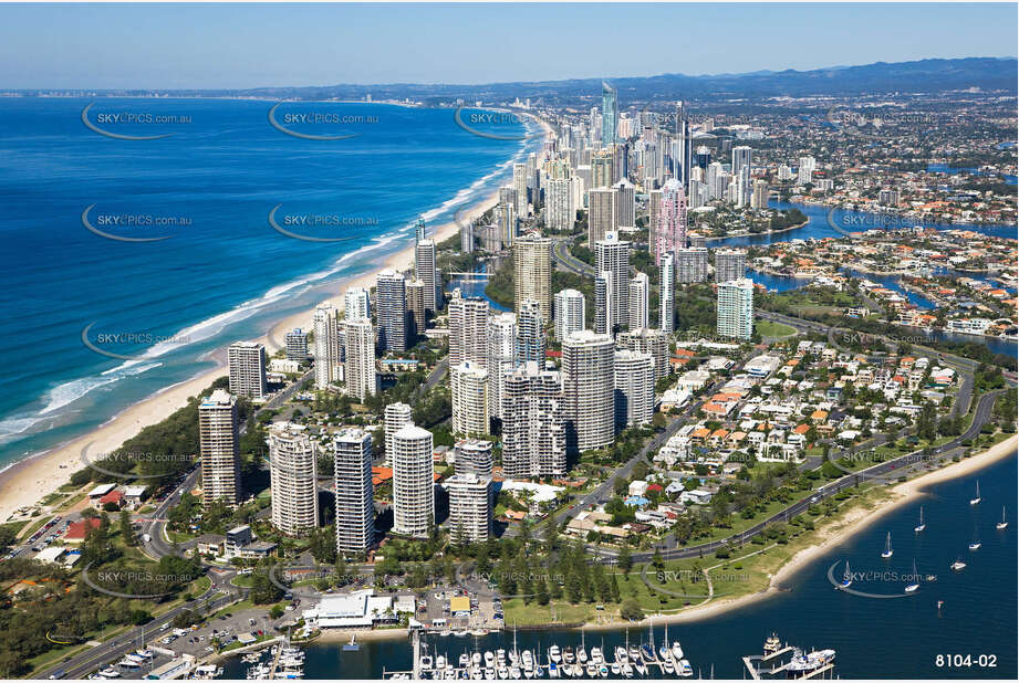 Aerial Photo Main Beach QLD Aerial Photography