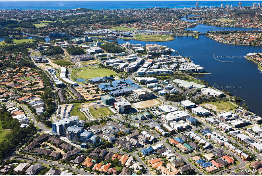 Aerial Photo Varsity Lakes QLD Aerial Photography