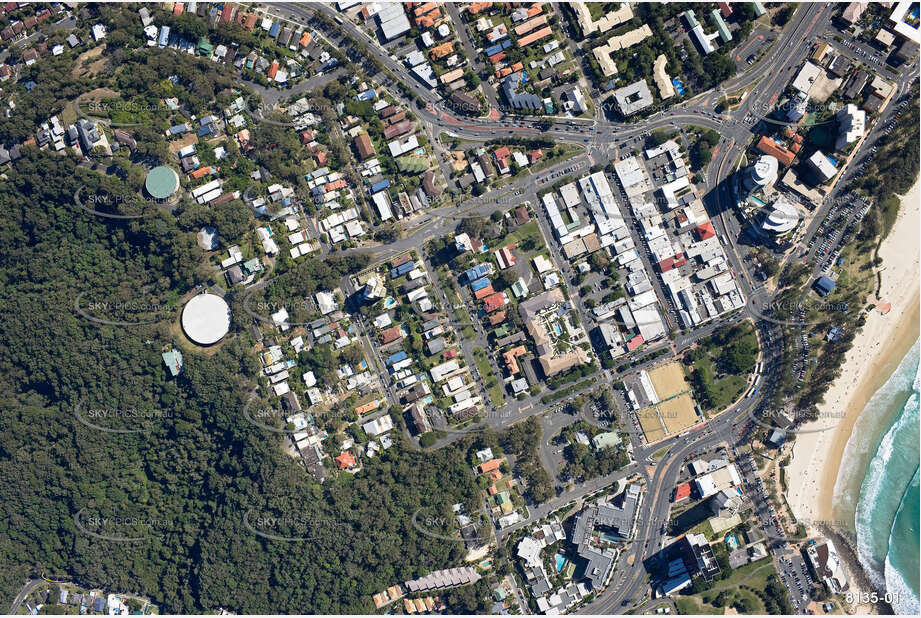 Vertical Aerial Photo Burleigh Heads QLD Aerial Photography