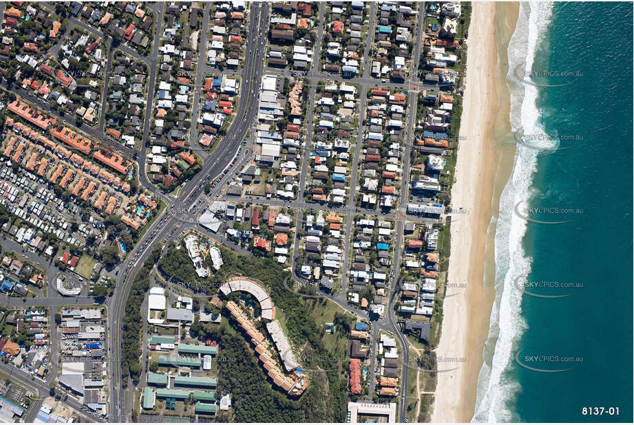 Vertical Aerial Photo Mermaid Beach QLD Aerial Photography