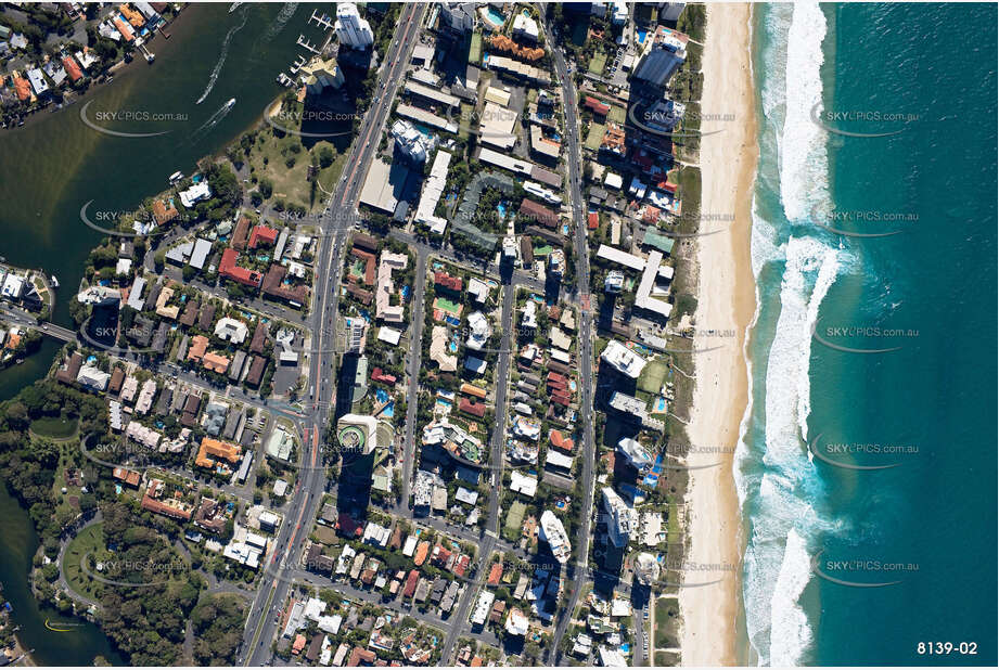 Vertical Aerial Photo Surfers Paradise QLD Aerial Photography