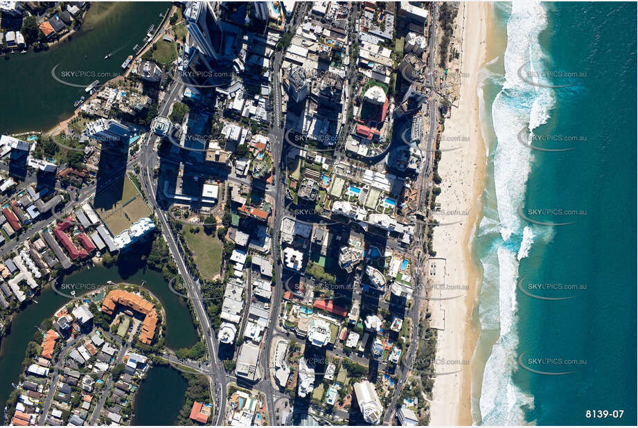 Vertical Aerial Photo Surfers Paradise QLD Aerial Photography