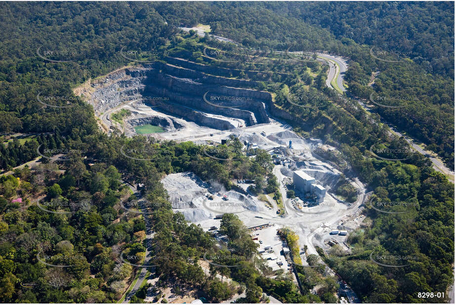 Aerial Photo Mt Coottha Quarry QLD Aerial Photography