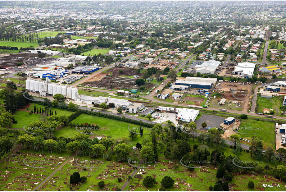 Aerial Photo Harristown QLD Aerial Photography