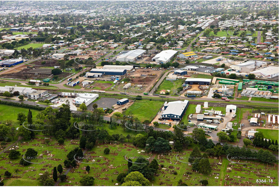 Aerial Photo Harristown QLD Aerial Photography