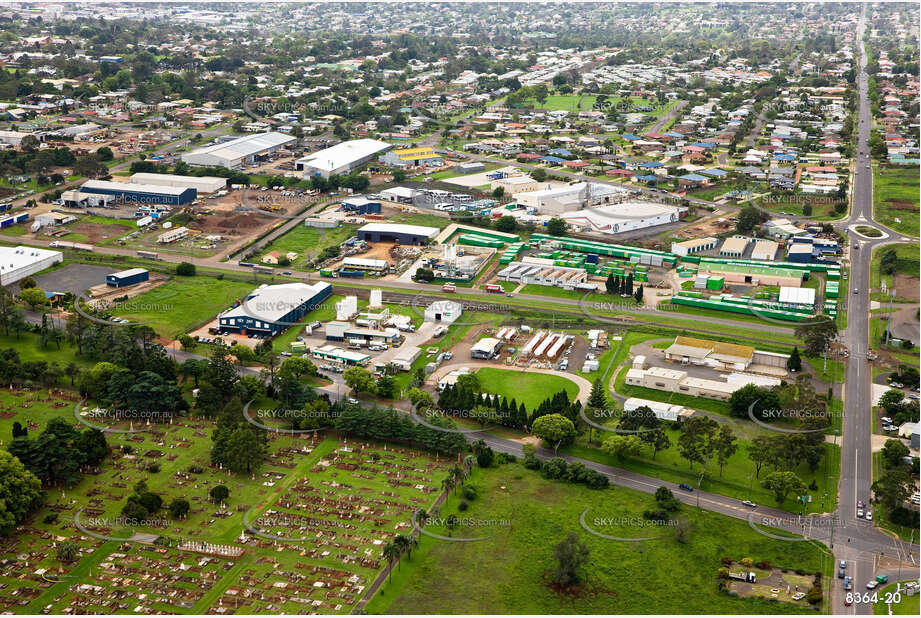 Aerial Photo Harristown QLD Aerial Photography