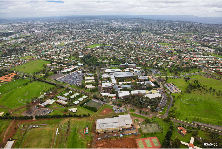 Aerial Photo Darling Heights QLD Aerial Photography