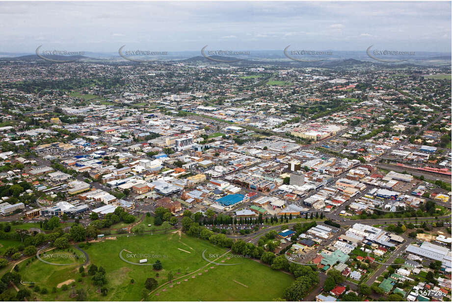 Aerial Photo Toowoomba City QLD Aerial Photography