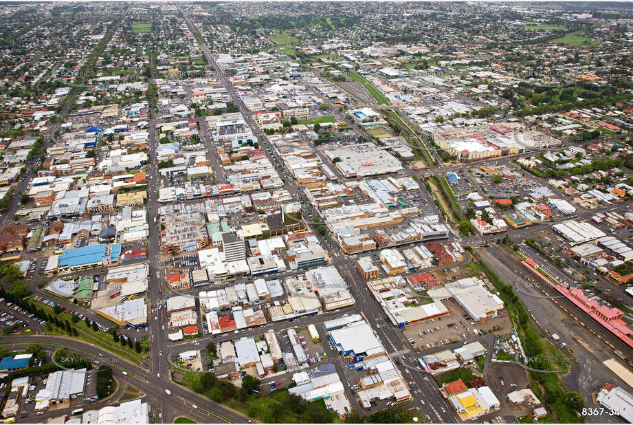 Aerial Photo Toowoomba City QLD Aerial Photography