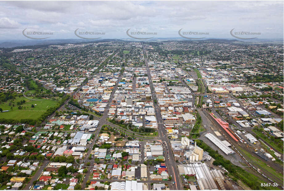 Aerial Photo Toowoomba City QLD Aerial Photography