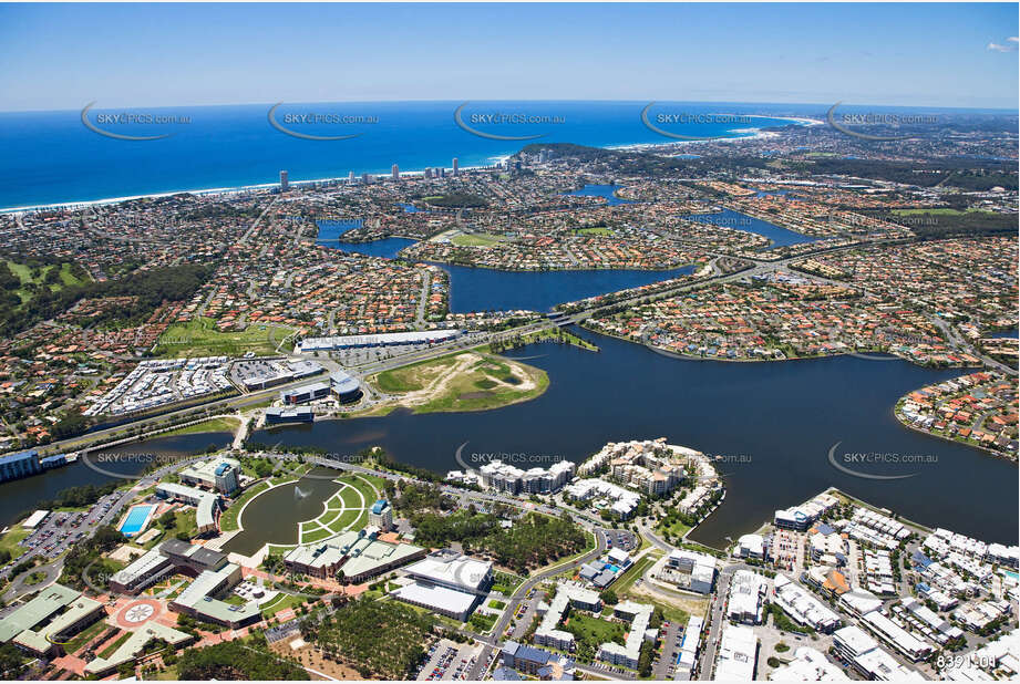 Aerial Photo Varsity Lakes QLD Aerial Photography