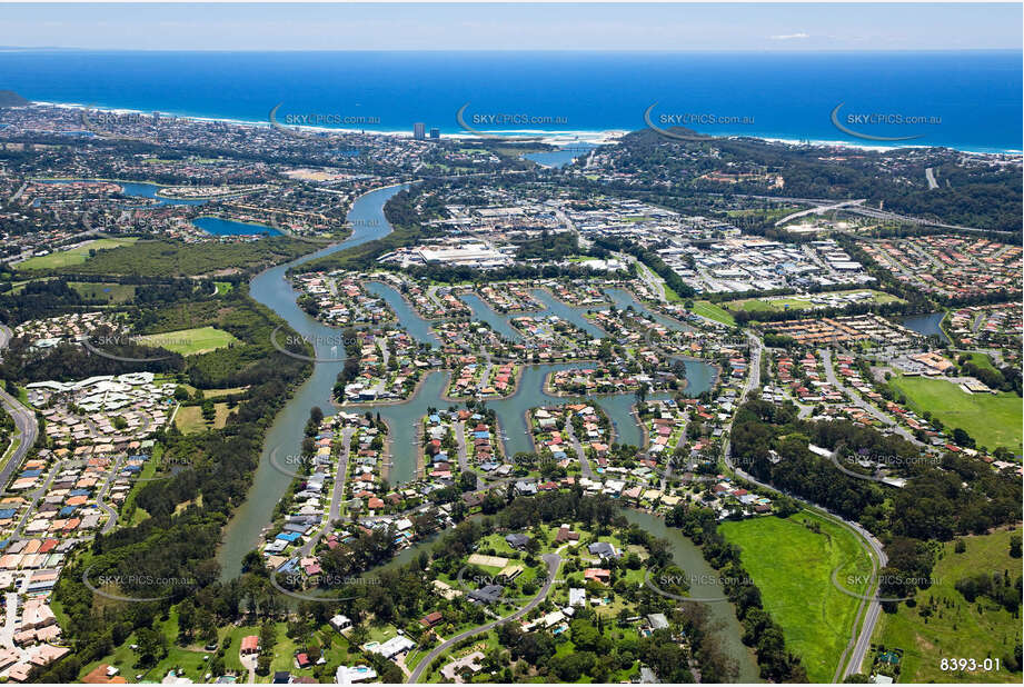 Aerial Photo Currumbin Waters QLD Aerial Photography