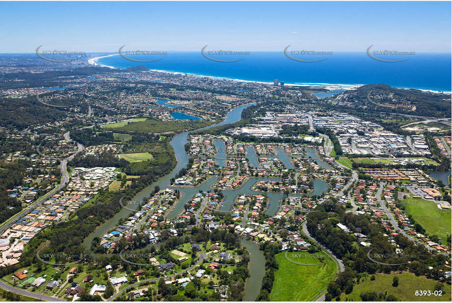 Aerial Photo Currumbin Waters QLD Aerial Photography