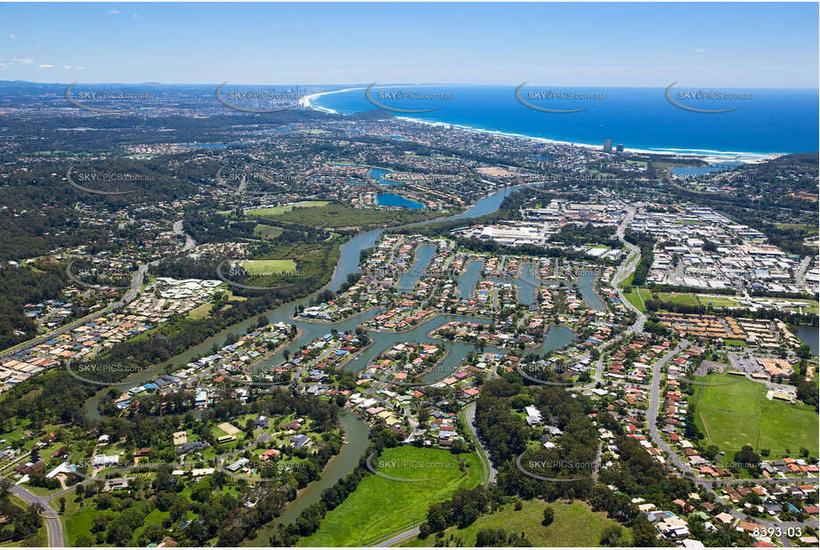 Aerial Photo Currumbin Waters QLD Aerial Photography