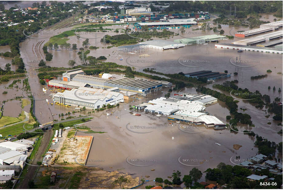 Aerial Photo Brisbane Flood QLD Aerial Photography