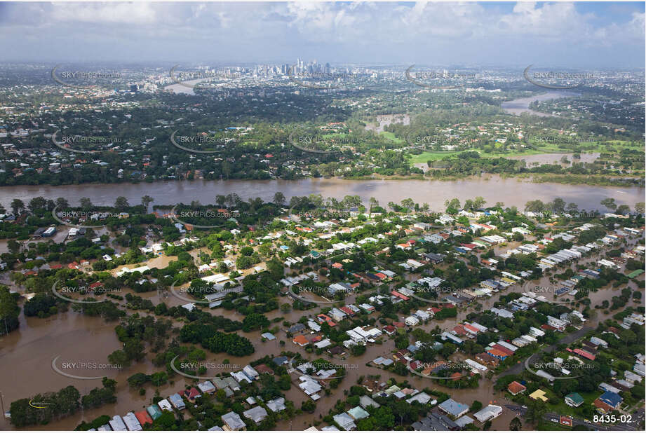 Aerial Photo Brisbane Flood QLD Aerial Photography