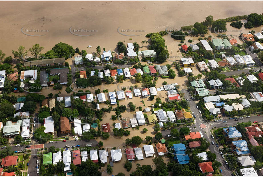 Aerial Photo Brisbane Flood QLD Aerial Photography