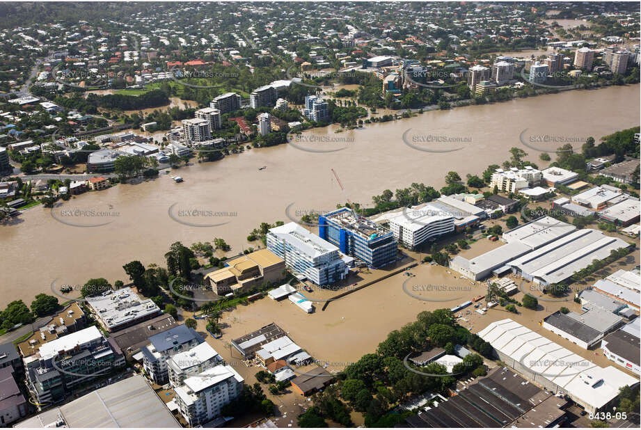 Aerial Photo Brisbane Flood QLD Aerial Photography