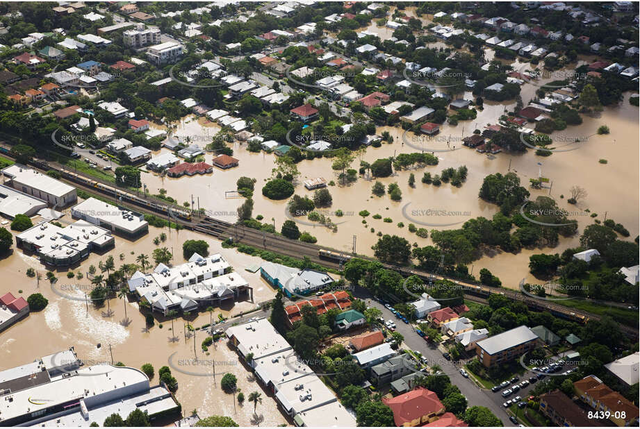 Aerial Photo Brisbane Flood QLD Aerial Photography