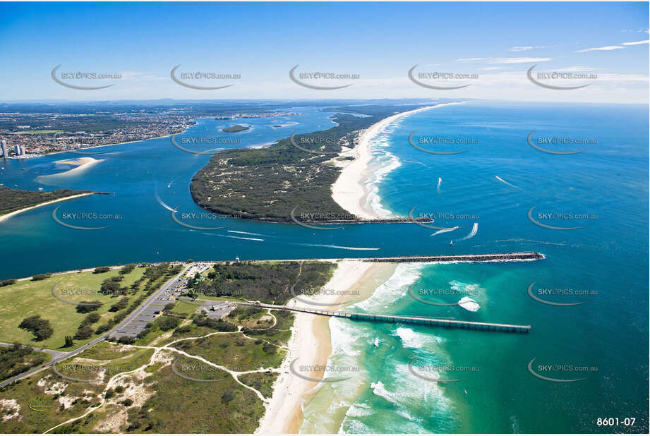 Wave Break Island Gold Coast Broadwater QLD Aerial Photography