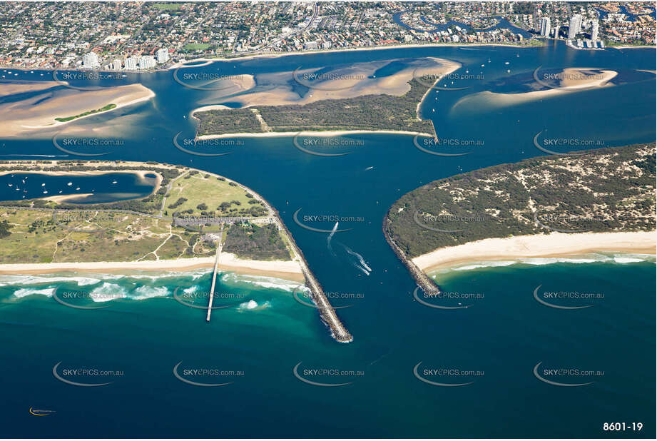 Wave Break Island Gold Coast Broadwater QLD Aerial Photography