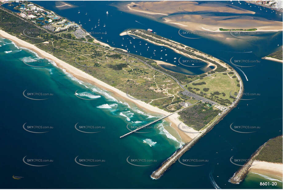 Wave Break Island Gold Coast Broadwater QLD Aerial Photography