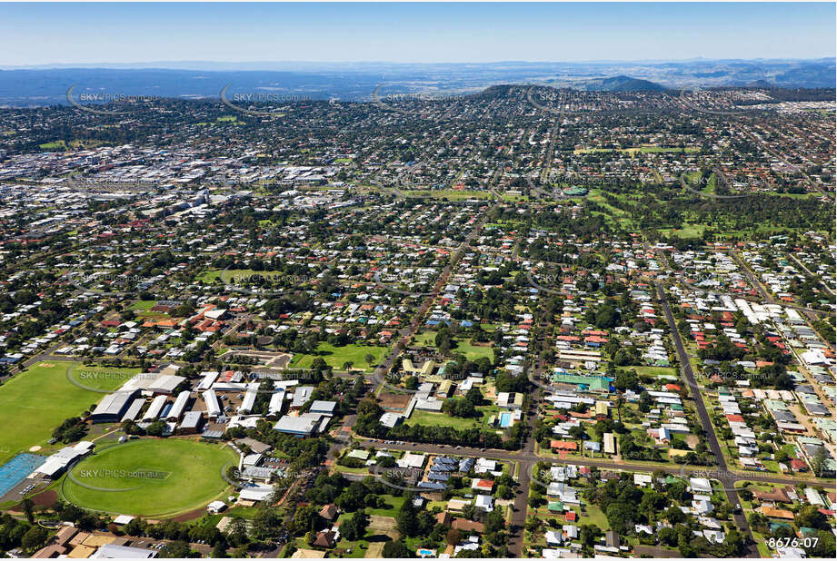 Aerial Photo Harristown QLD Aerial Photography