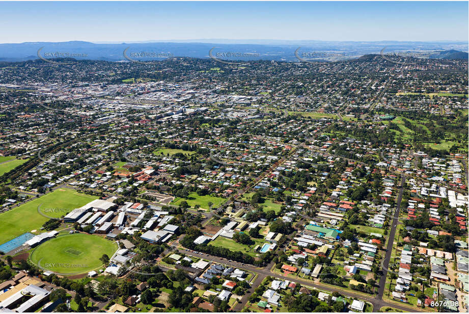 Aerial Photo Harristown QLD Aerial Photography