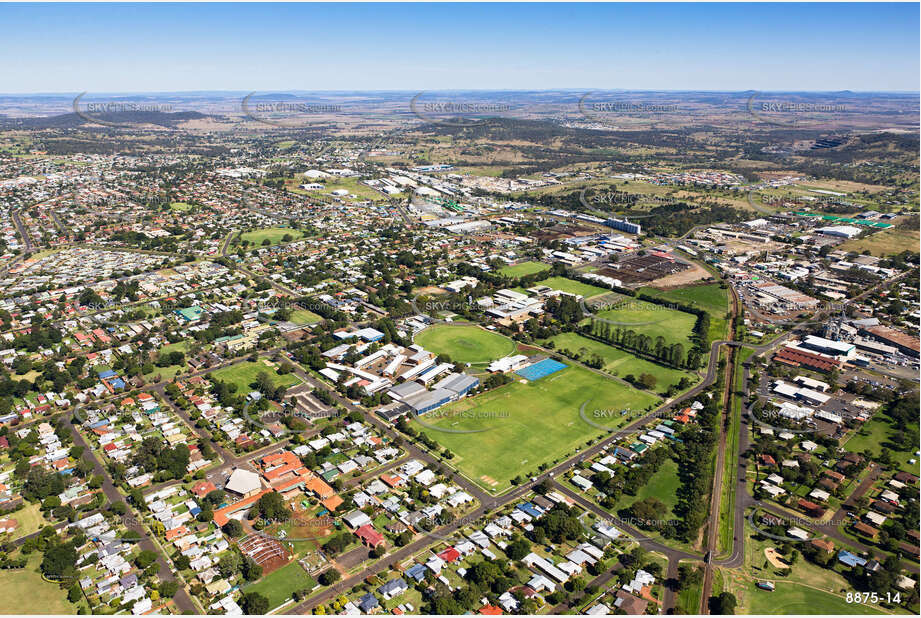 Aerial Photo Newtown QLD Aerial Photography