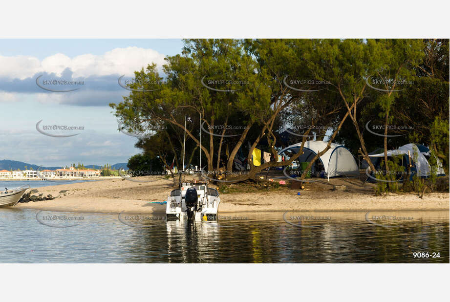 Camping at North Currigee QLD Aerial Photography