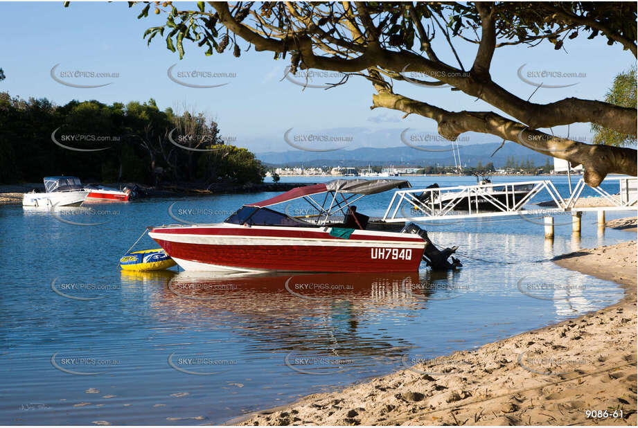 Recreational Fishing Boat QLD Aerial Photography