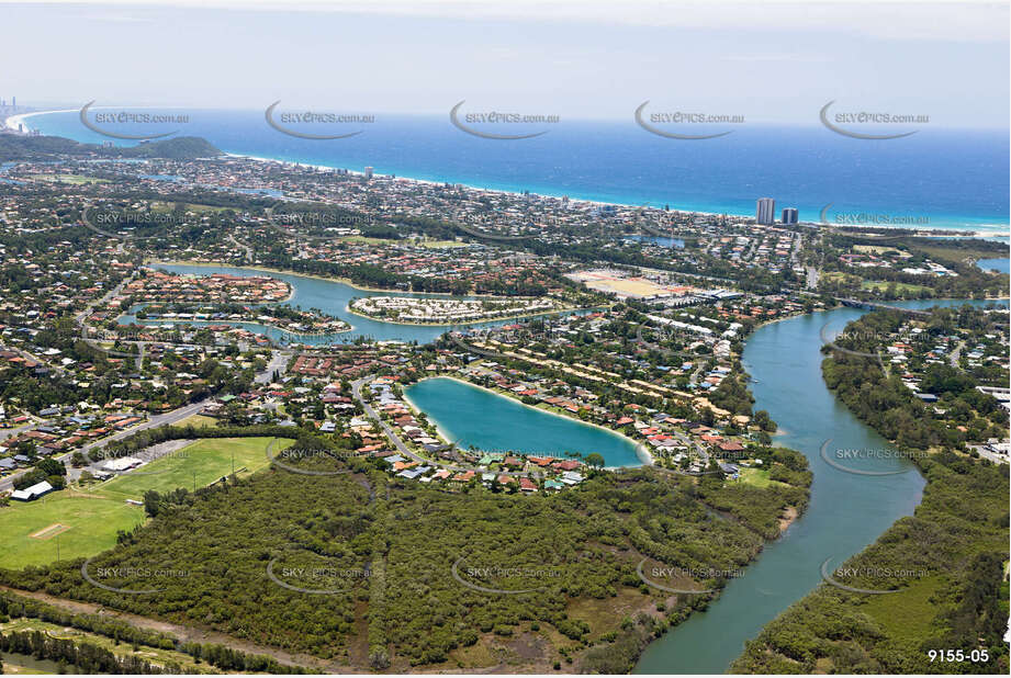 Aerial Photo Currumbin Waters QLD Aerial Photography