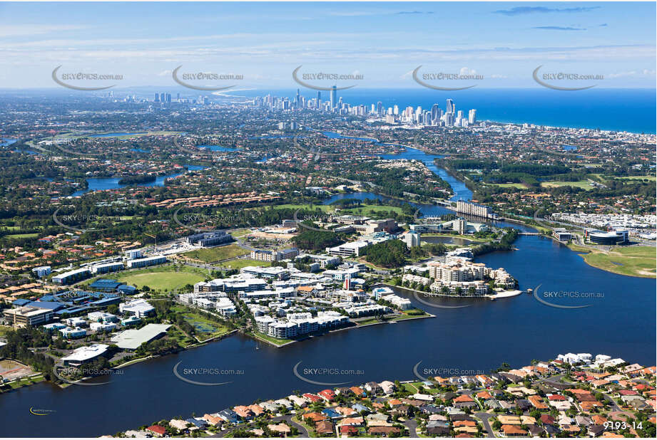 Aerial Photo Varsity Lakes QLD Aerial Photography