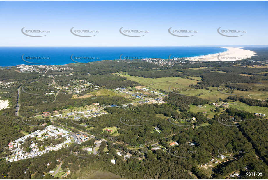 Aerial Photo One Mile Beach NSW Aerial Photography