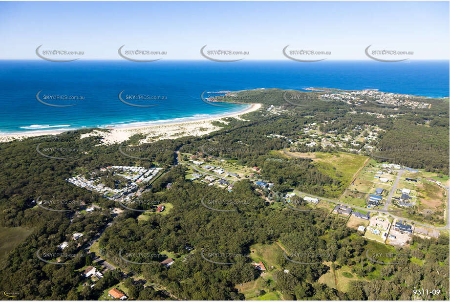 Aerial Photo One Mile Beach NSW Aerial Photography