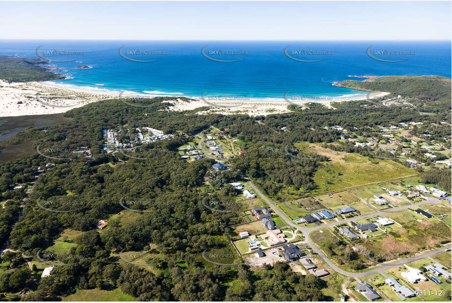 Aerial Photo One Mile Beach NSW Aerial Photography