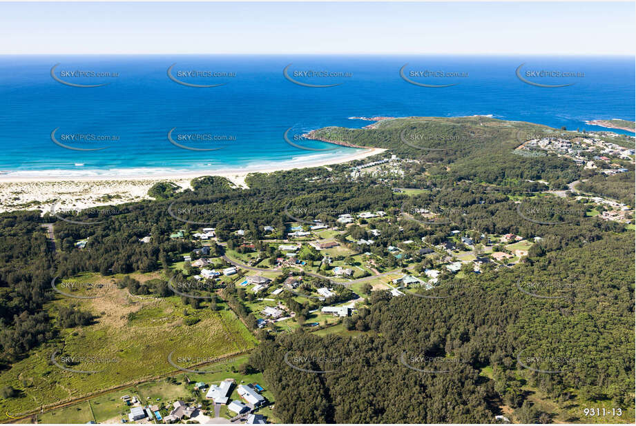 Aerial Photo One Mile Beach NSW Aerial Photography