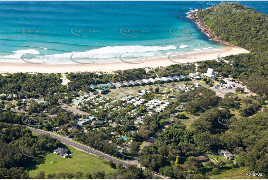 One Mile Beach Holiday Park NSW Aerial Photography