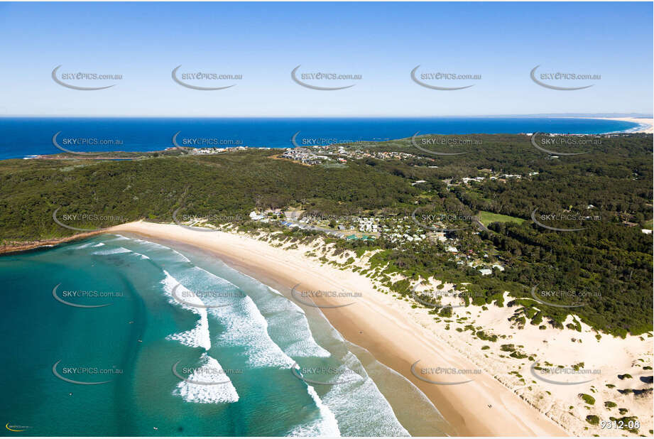 One Mile Beach Holiday Park NSW Aerial Photography