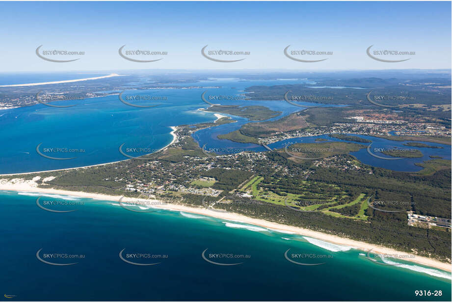 Aerial Photo Hawks Nest NSW Aerial Photography