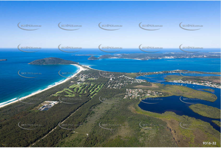 Aerial Photo Hawks Nest NSW Aerial Photography