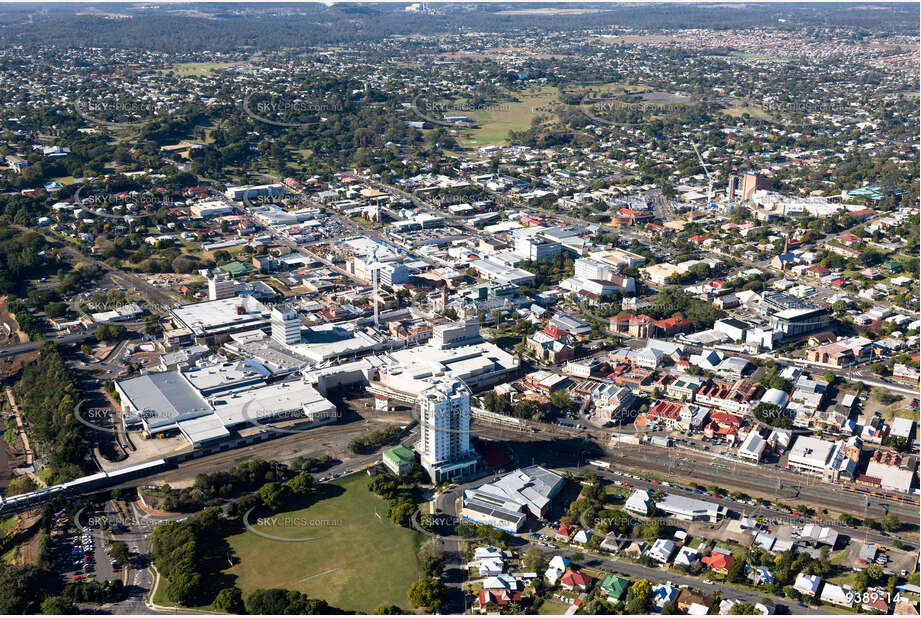 Aerial Photo Ipswich CBD QLD Aerial Photography