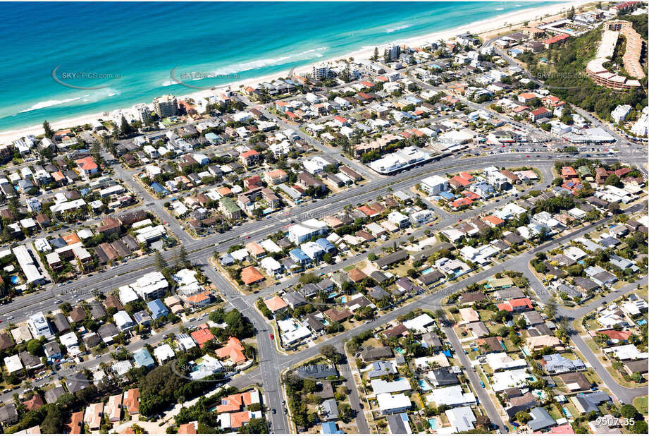 Aerial Photo Mermaid Beach QLD Aerial Photography