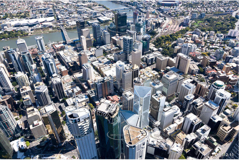 Aerial Photo Brisbane CBD QLD Aerial Photography