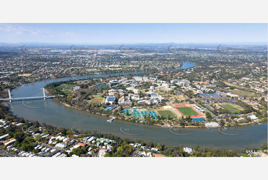 Aerial Photo University of QLD St Lucia QLD Aerial Photography