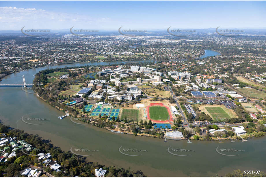 Aerial Photo University of QLD St Lucia QLD Aerial Photography