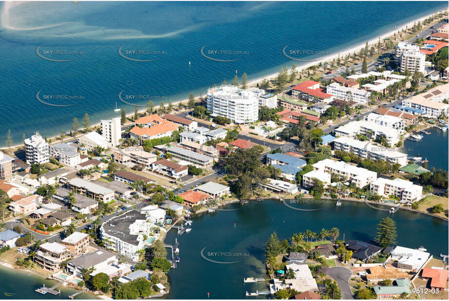 Aerial Photo Biggera Waters QLD Aerial Photography